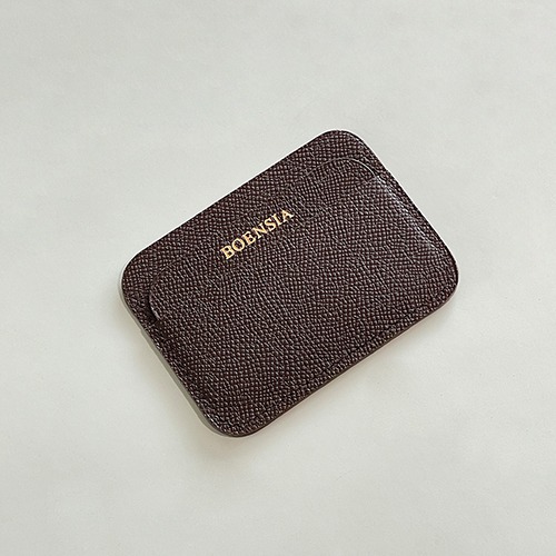 Epson Leather 3Pocket Round Card Wallet_Choco Brown