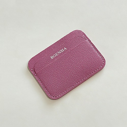 Epson Leather 3Pocket Round Card Wallet_Lavender