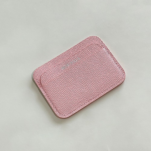 Epson Leather 3Pocket Round Card Wallet_Rose Sakura