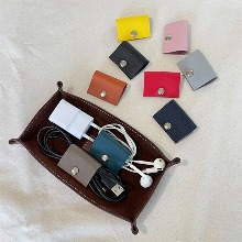 Saffiano Leather USB Cable Holder
